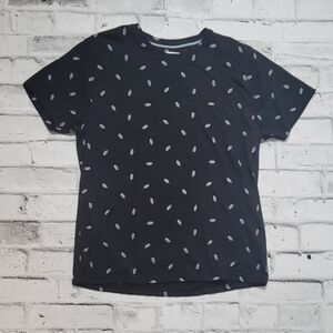Kolby Black Graphic Tee Ice Cream Print Casual Streetwear Shirt XL